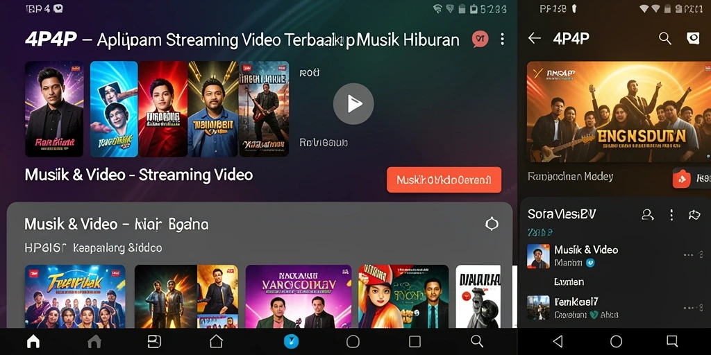 Tampilan antarmuka pengguna 4P4P yang modern dan fungsional.