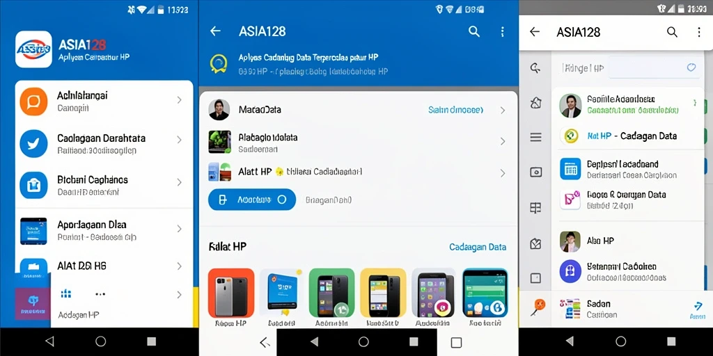 Tampilan antarmuka ASIA128 yang sederhana dan fungsional.