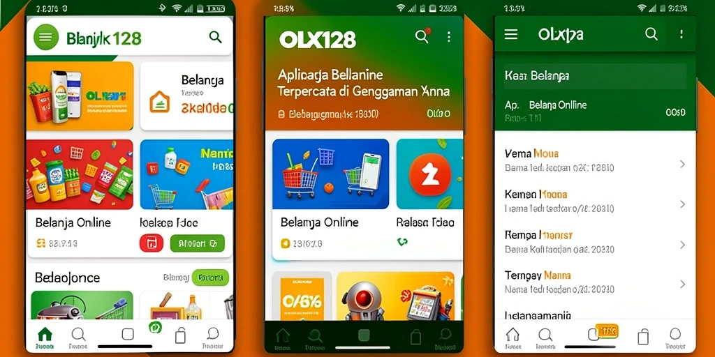 Tampilan antarmuka OLX128 yang modern dan fungsional.