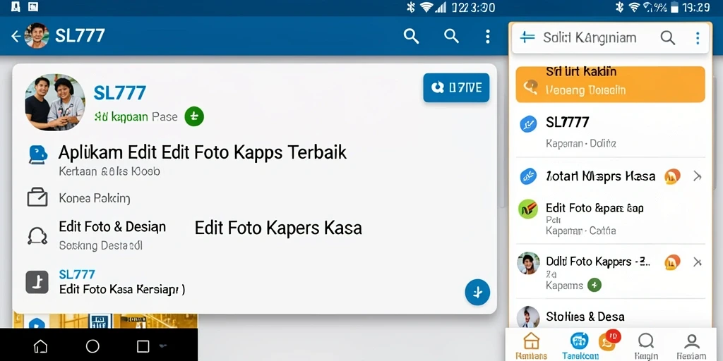 Antarmuka aplikasi SL777 yang menarik dan fungsional untuk Edit Foto Kertas Kaca.