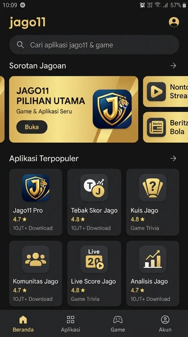 Indeks Aplikasi Populer & Kanal Uji jago11 — Akses Terpadu